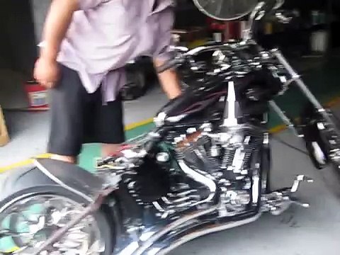 Harley Davidson Rocker c with 300 wide tire kit and EMS air ride