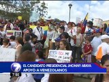 Cientos se reúnen en Plaza de la Democracia contra actos de violencia en Venezuela