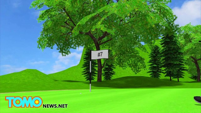 تمساح ضخم يقتحم ملعب غولف ولاعبي الغولف يصابون بالذعر