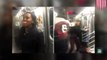 صفقعة قوية يوجهها رجل لسيدة في قطار أنفاق نيويورك اعتقل أربعة على أثرها