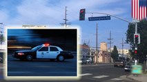 حادث مريع وشرطة لوس أنجلس تدهس شخصاً عاريا كانوا يلاحقونه