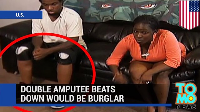 شخص ضرير يتصدى لرجل اقتحم بيته