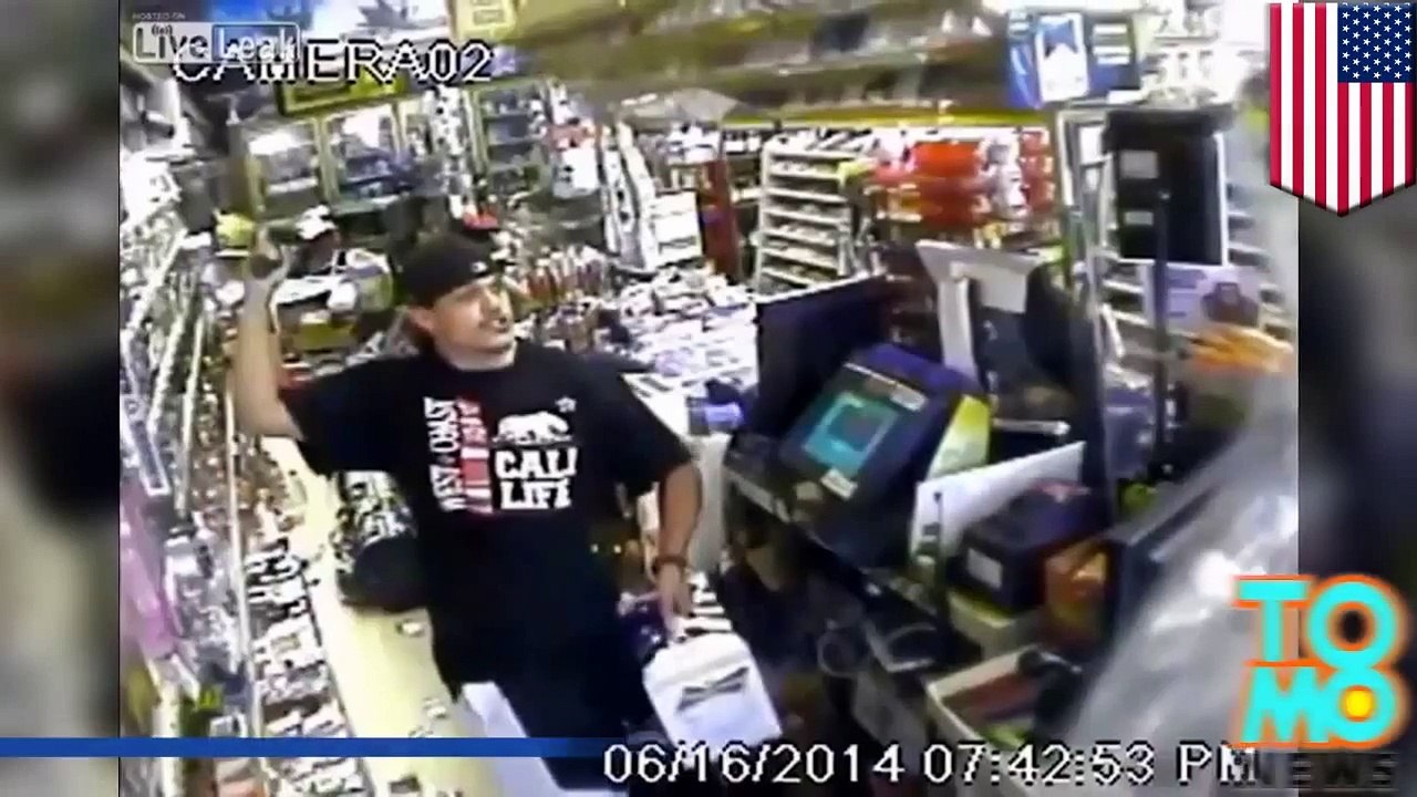 كاميرا مراقبة تصور مشتبها به يهجم على محاسب محل كحول