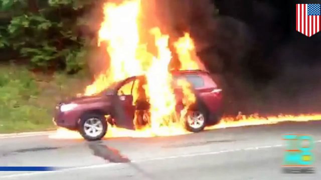 حريق يودي بحياة شخص لدى مرور السيارة فوق صدام معدني