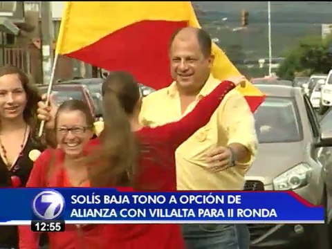 Luis Guillermo Solís bajó el tono a posibilidad de alianza con Villalta