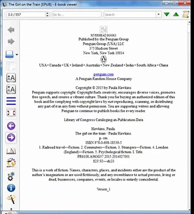 The Girl on the Train by Paula Hawkins [ePUB]
