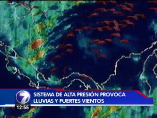 Sistemas de alta presión provocarán vientos y lluvias hasta el jueves