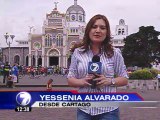 Fieles aprovecharon el feriado de este viernes para hacer la romería