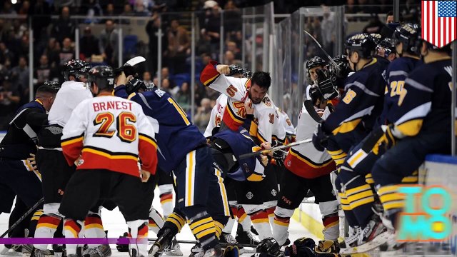 قتال هوكي رجال الإطفاء في مواجهة شرطة نيويورك