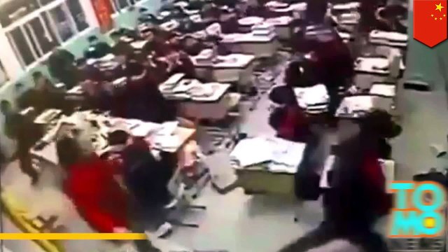 تلميذ صيني يقفز منتحراً