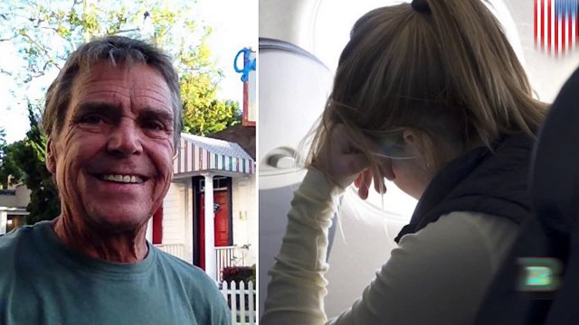 عجوز قذر يتحرش بفتاة مراهقة على متن رحلات دلتا الجوية