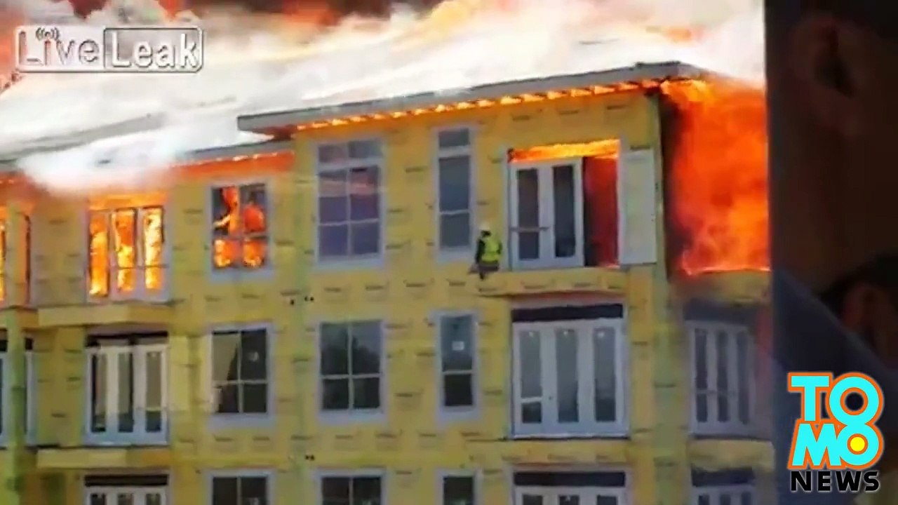 نجاة رجل من حريق في تكساس