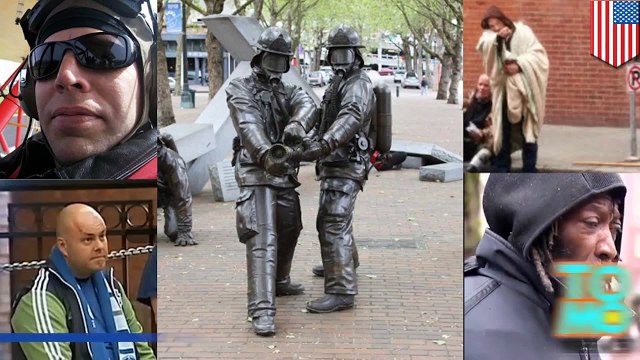 رجال إطفاء ثملين من سياتل يضربون مشرداً