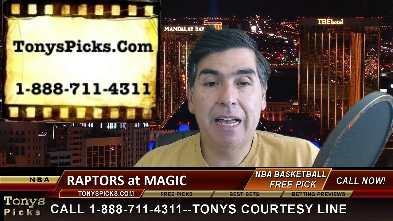 Orlando Magic vs. Toronto Raptors Free Pick Prediction NBA Pro Basketball Odds Preview 4-10-2015
