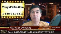 Cleveland Cavaliers vs. Boston Celtics Free Pick Prediction NBA Pro Basketball Odds Preview 4-10-2015