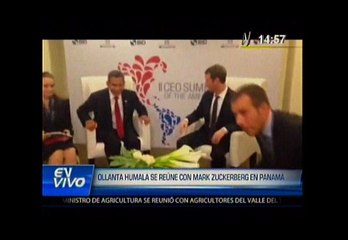 Facebook: Olllanta Humala y Mark Zuckerberg se reúnen en Panamá