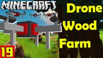 DRONE SPRUCE WOOD FARM Nik Nikam's EPIC Minecraft Modded Survival Ep 19