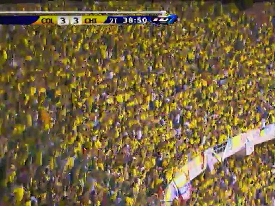 Gol Colombia 3 - Chile 3