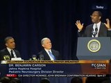 Dr. Benjamin Carson Lectures Obama on Health Care, Deficit, Taxes At Prayer Breakfast - Feb 8, 2013