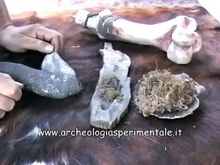 Making fire with fire stone