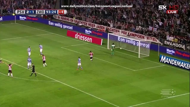 Luuk de Jong Great Goal | PSV Eindhoven vs PEC Zwolle (3-1)| 2015