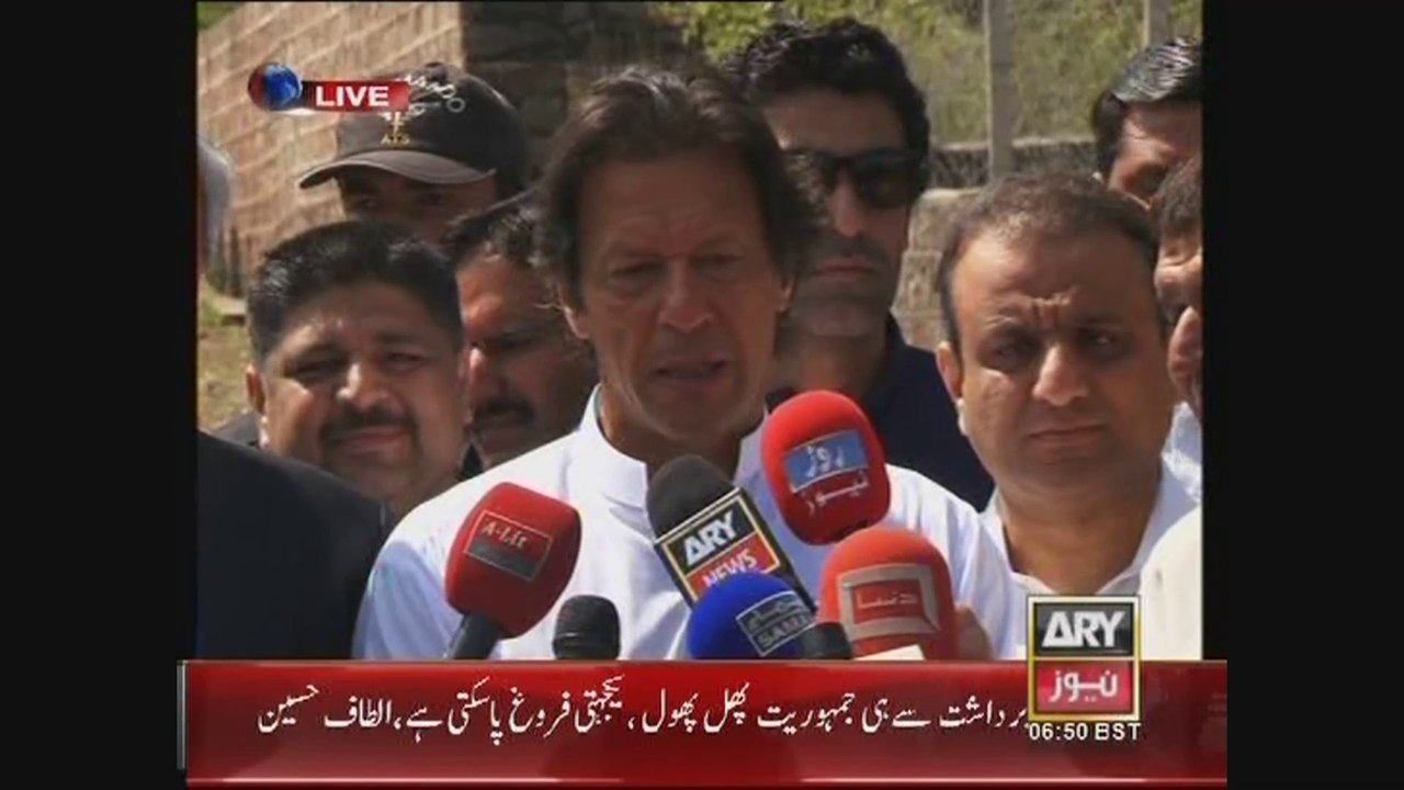 Chairman PTI Imran Khan Media Talk Islamabad 8 April 2015
