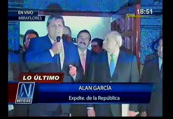 Alan García: "Cateriano puede contar con nuestro respaldo"