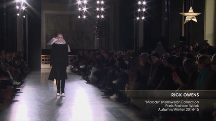 Download Video: Men Rick Owens Moody Menswear Collection Paris Fashion Week Autumn Winter 2014-15