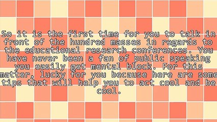 Sharing Stand In Educational Research Conferences