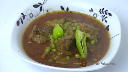 MATAR GOSHT *COOK WITH FAIZA