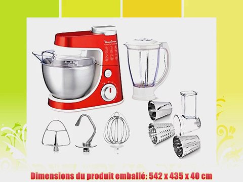Moulinex QA403G01 Robot Patissier Multifonctions Masterchef Gourmet Rouge Rubis
