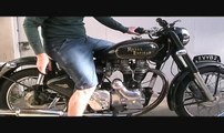 How To Kick Start A Royal Enfield Bullet 500 Classic Motorcycle With An Amal 930 Carb