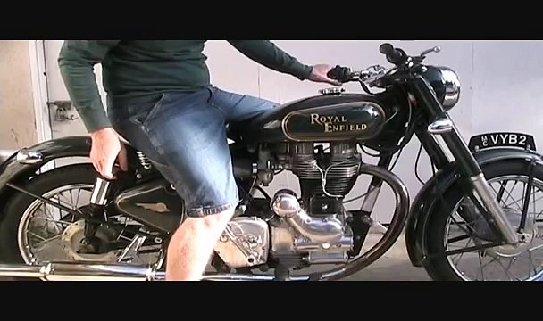 How To Kick Start A Royal Enfield Bullet 500 Classic Motorcycle With An Amal 930 Carb