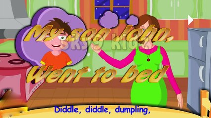 Diddle, diddle, dumpling,