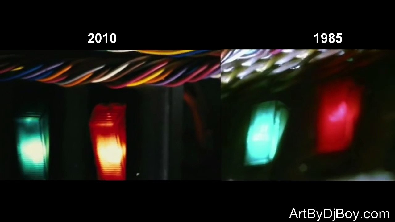 Back To The Future 1985 and 2010 Comparison