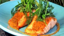 How To Cook Slow Roasted Salmon With Sweet Mustard Sauce