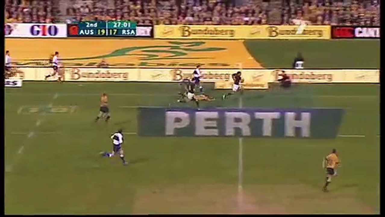 Bryan Habana 2nd breakout try against Australia