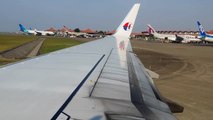 MAS B737-800 Take Off At Jakarta To Kuala Lumpur (22-9-14)