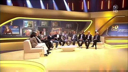 Franz Beckenbauer und Jürgen Klopp - TV Kommentar in 50 Jahre Sportschau Show