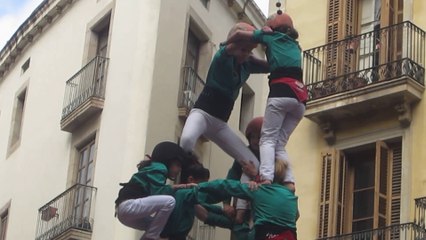 PYRAMIDE HUMAINE LES "CASTELLERS DE BARCELONA"