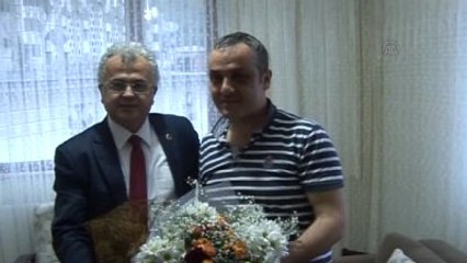 Başkan Kasap, Şoför Kıran'ı Evinde Ziyaret Etti