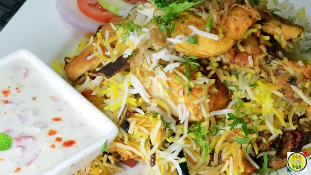 Fried Chicken Biryani - By Vahchef @ vahrehvah.com
