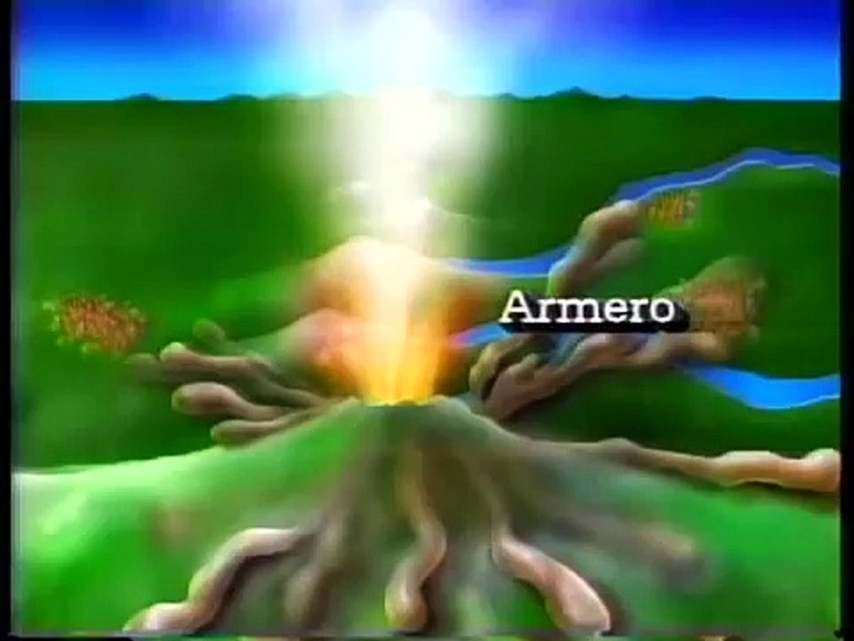 ERUPCIÓN VOLCÁNICA EN COLOMBIA-VOLCAN NEVADO DEL RUIZ 1985