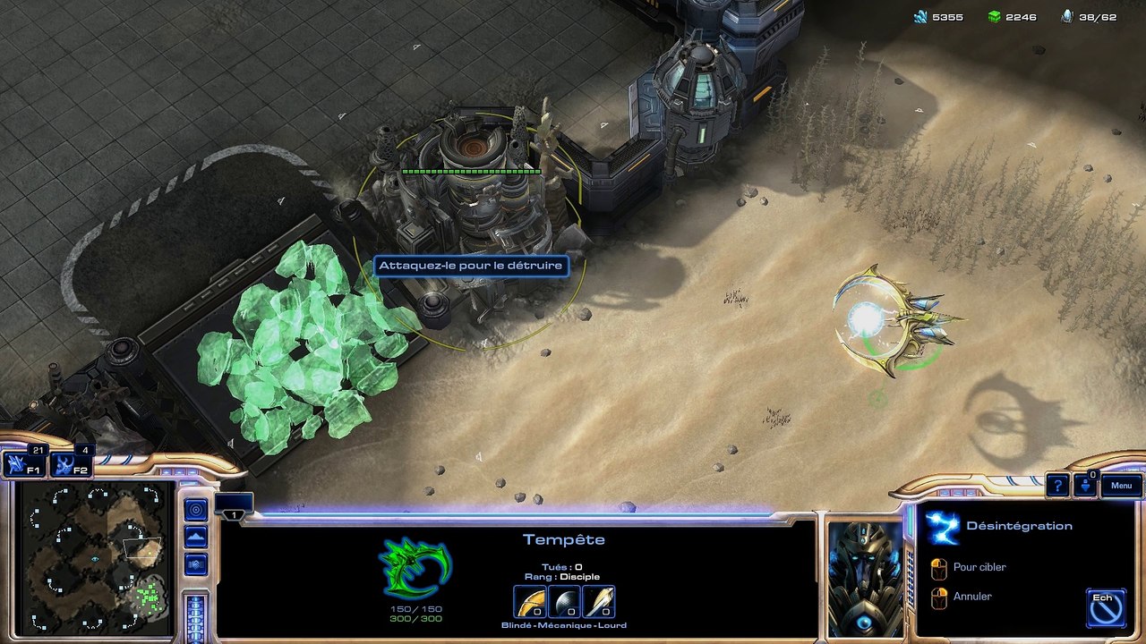 Aptitude Désintégration du Tempête dans Legacy of the Void (StarCraft II)