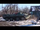 Donbass,Shootout in Debaltseve works BTR Militia 10.04.2015,Ukraine War,News Today!