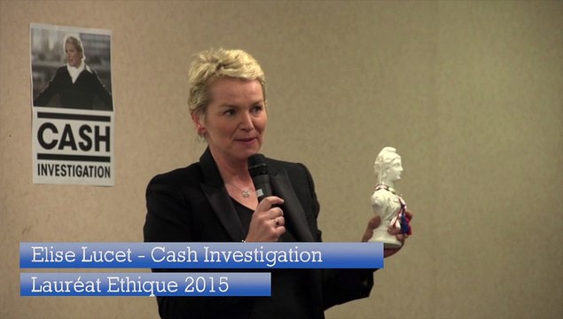 Prix éthique 2015 Anticor, Elise Lucet et l'équipe de Cash Investigation