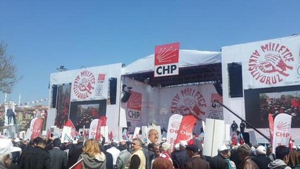 CHP'nin "Milletçe Alkışlıyoruz" mitingine büyük katılım