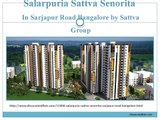 Buy Apartments in Salarpuria Sattva Senorita Sarjapur Road Bangalore