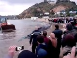 فيديو عاجل  شاهد ما حصل في شاطئ سيدي بوسعيد قبل قليل