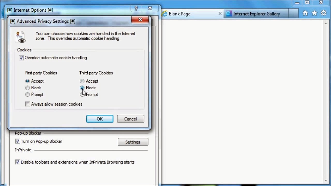 How to block advertisements (& other recommended Internet Explorer settings)